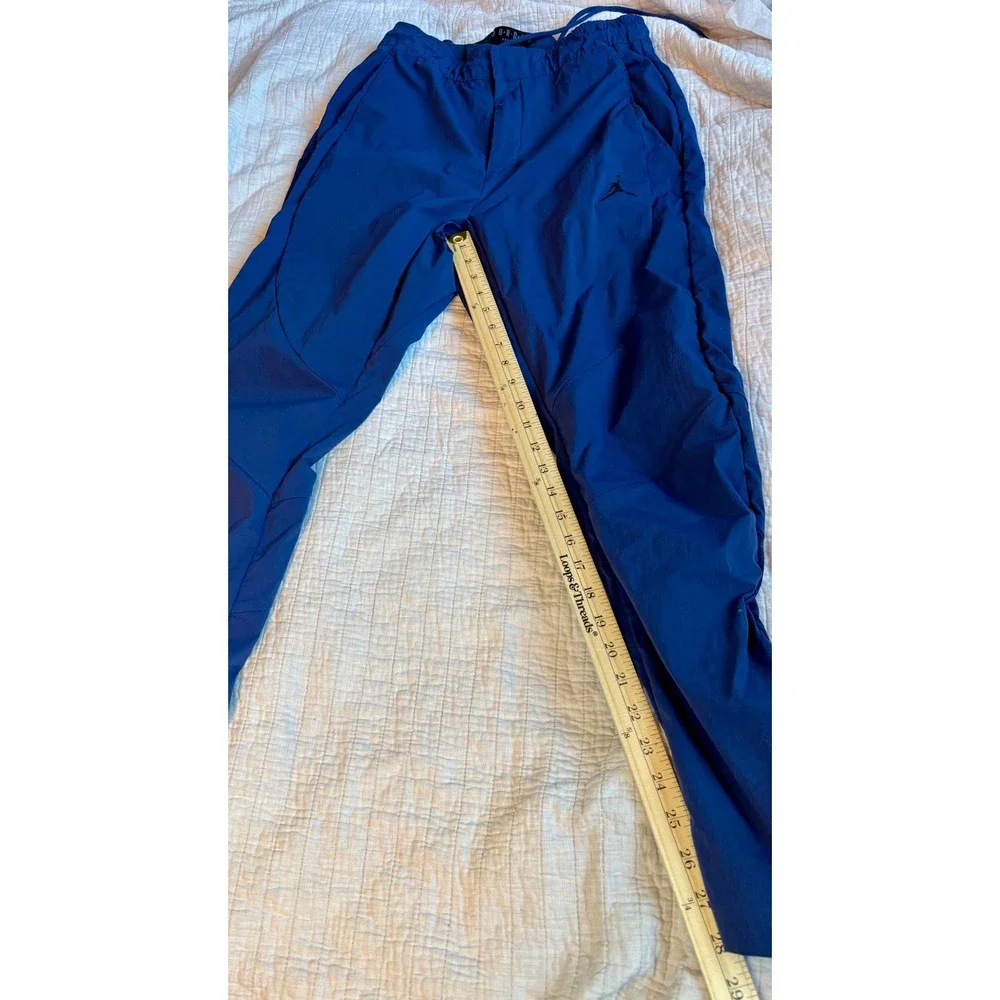 Jordan 23 Engineered Track Pants Navy Blue Nylon Tapered Zipper Cuffs Mens Small